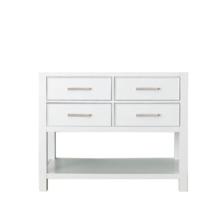 Avanity Brooks 42" Single Free Standing Wood Vanity Cabinet Only - Less Vanity Top White