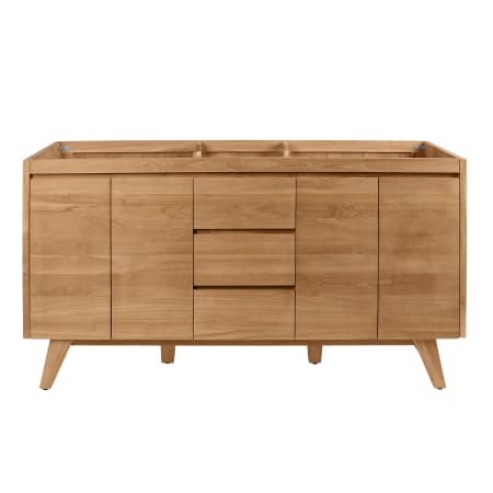 Avanity Coventry 60" Double Free Standing Wood Vanity Cabinet Only - Less Vanity Top Natural Teak
