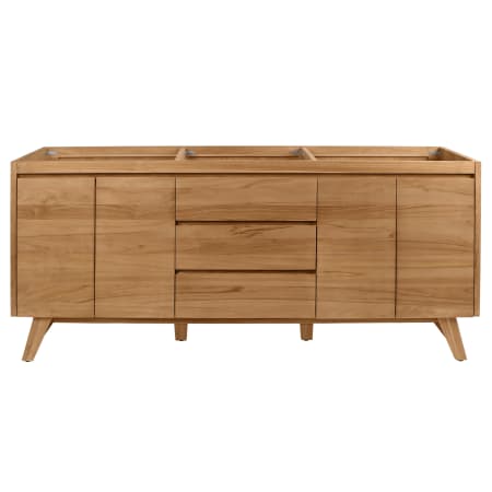 Avanity Coventry 72" Double Free Standing Wood Vanity Cabinet Only - Less Vanity Top Natural Teak