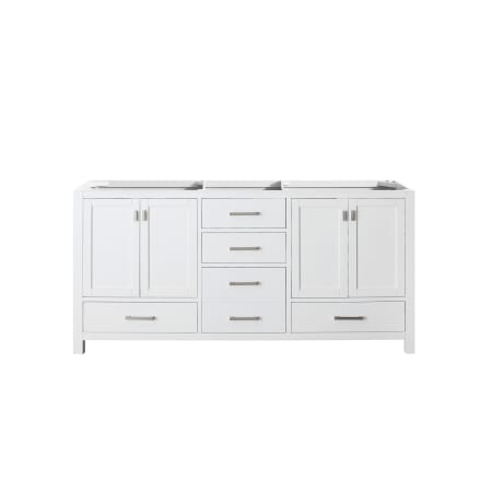 Avanity Modero 72" Double Free Standing Wood Vanity Cabinet Only - Less Vanity Top White