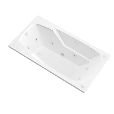 Avano Aruba 71" Acrylic Whirlpool Bathtub for Drop-In Installations with Right Drain White