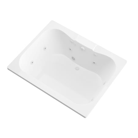 Avano Maui 59" Acrylic Whirlpool Bathtub for Drop-In Installations with Right Drain White