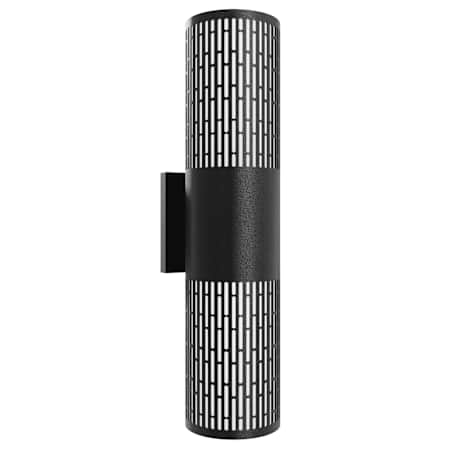 Avenue Lighting Avenue Outdoor 18" Tall LED Cylindrical Outdoor Wall Sconce with Rectangular Pattern Black