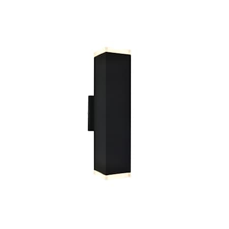 Avenue Lighting Avenue Outdoor 12" Tall LED Outdoor Wall Sconce with Acrylic Shades Black