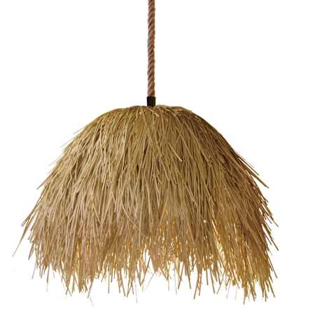 Avenue Lighting Malibu 22" Wide Pendant Hemp / Black