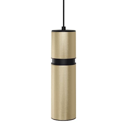 Avenue Lighting Cicada 10" Tall LED Mini Pendant Knurled Brass / Black