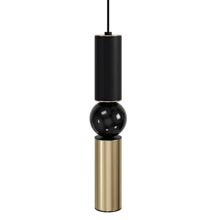 Avenue Lighting Cicada 17" Tall LED Mini Pendant Black / Brushed Brass