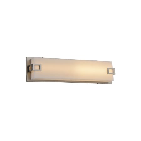Avenue Lighting Cermack St. 18" Wide LED Bath Bar with Rectangular Shade Brushed Nickel