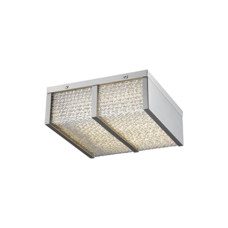 Avenue Lighting Cermack St. 10" Wide LED Flush Mount Square Ceiling Fixture Brushed Nickel