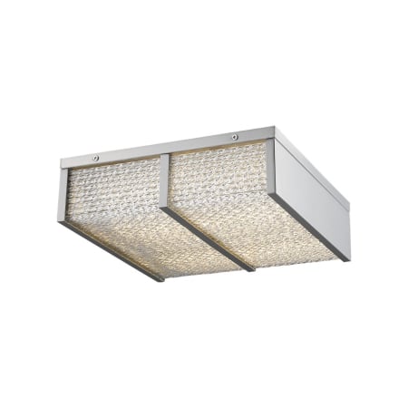 Avenue Lighting Cermack St. 17" Wide LED Flush Mount Square Ceiling Fixture Brushed Nickel
