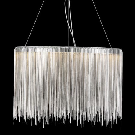 Avenue Lighting Fountain Ave. 24" Wide LED Ring Chandelier Chrome