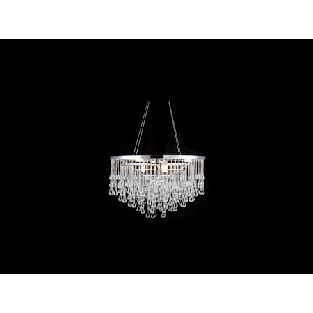 Avenue Lighting Hollywood Blvd. 9 Light 22" Wide Chandelier Polished Nickel