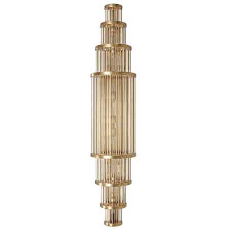 Avenue Lighting Waldorf 11 Light 38" Tall Wall Sconce Aged Brass