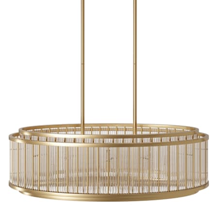 Avenue Lighting Waldorf 16 Light 52" Wide Drum Chandelier Aged Brass