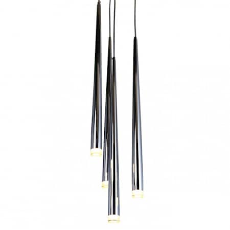 Avenue Lighting Highland Ave. 30" Wide Multi Light Pendant Chrome
