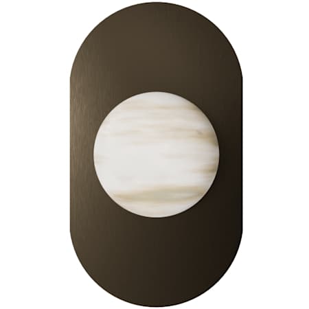 Avenue Lighting Sedona 12" Tall Wall Sconce Alabaster / Aged Brass