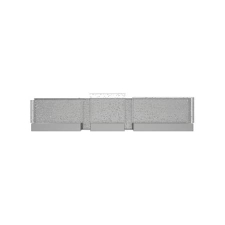 Avenue Lighting The Original Glacier 3 Light 24" Wide LED Vanity Light with Bubbled Crystal Shades Polished Nickel