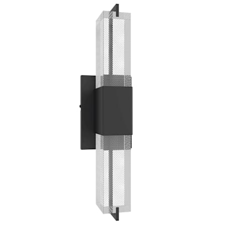 Avenue Lighting The Original Glacier 2 Light 17" Tall LED Bath Bar with Snow Crystal Shade Black