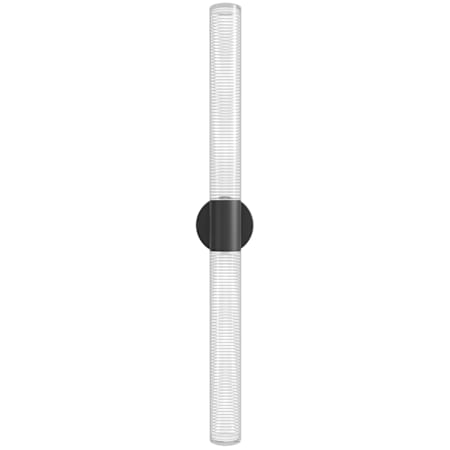 Avenue Lighting Strand 2 Light 34" Tall LED Bath Bar with Glass Shades Black