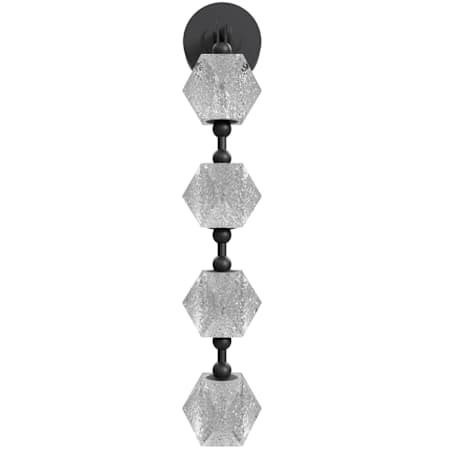 Avenue Lighting Beluga 29" Tall LED Wall Sconce with Faceted Acrylic Shades Black
