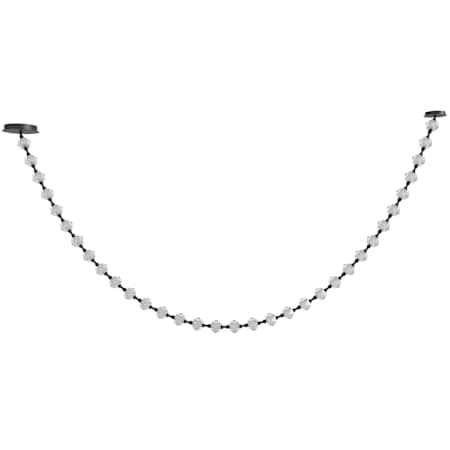 Avenue Lighting Beluga 139" Wide LED Linear Pendant with Faceted Acrylic Shades Black