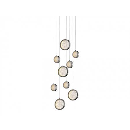 Avenue Lighting Bottega 19" Wide Multi Light Pendant Polished Nickel