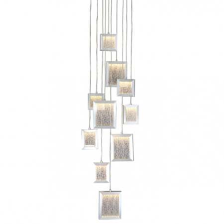 Avenue Lighting Brentwood 17" Wide Multi Light Pendant Brushed Aluminum