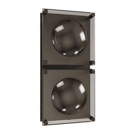 Avenue Lighting Peninsula 2 Light 17" Tall Wall Sconce with Amber Glass Shades Matte Black