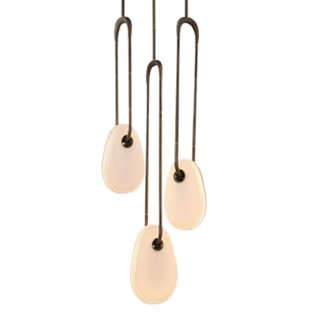 Avenue Lighting Palmea 18" Wide Multi Light Pendant Aged Brass / White