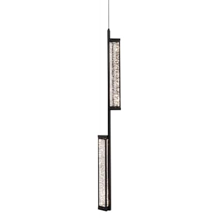 Avenue Lighting Metropole 7" Wide Crystal Multi Light Pendant Matte Black