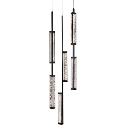 Avenue Lighting Metropole Crystal Pendant Matte Black