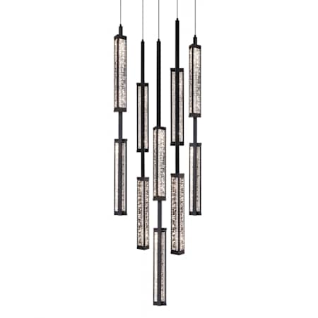 Avenue Lighting Metropole 23" Wide Crystal Chandelier Matte Black