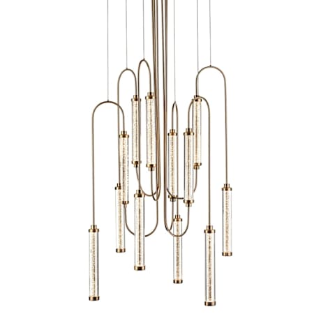 Avenue Lighting Belvedere 31" Wide Crystal Chandelier Antique Brass