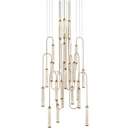 Avenue Lighting Belvedere 36" Wide Crystal Chandelier Antique Brass