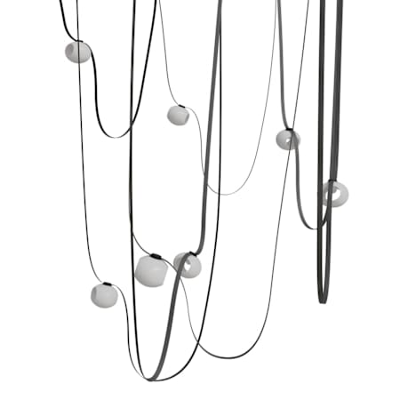Avenue Lighting Fremont 8" Wide Abstract Chandelier Black