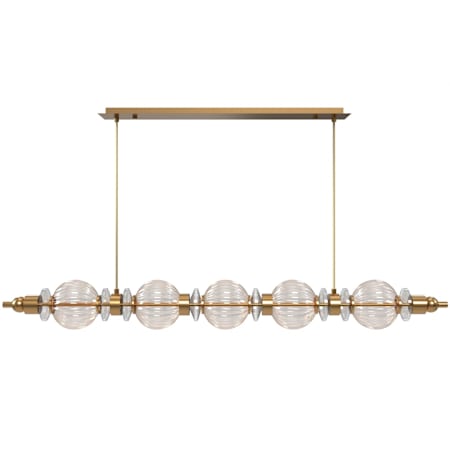 Avenue Lighting Avra 48" Wide Linear Pendant Aged Brass