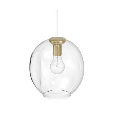Avenue Lighting Fairfax Ave. 8" Wide Mini Pendant with Hand-Blown Glass Shade Brushed Brass