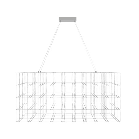 Avenue Lighting Argyle Ave. 48" Wide LED Abstract Chandelier Chrome
