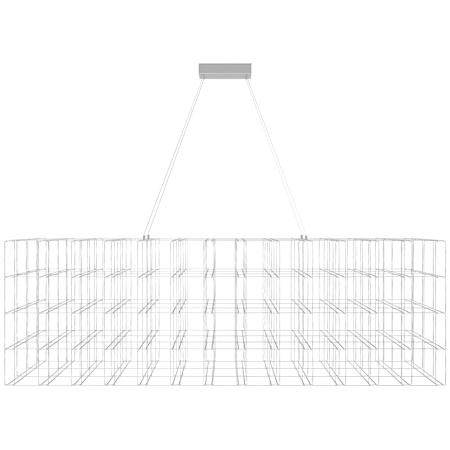 Avenue Lighting Argyle Ave. 72" Wide LED Abstract Chandelier Chrome