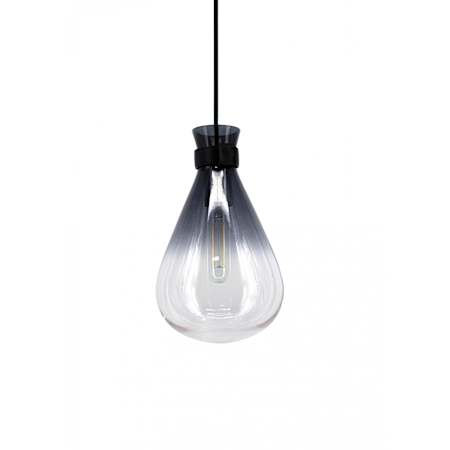 Avenue Lighting Del Mar 6" Wide Mini Pendant with Ombre Glass Shade Smoke / Clear