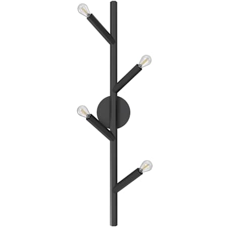 Avenue Lighting The Oaks 4 Light 36" Tall Wall Sconce Black