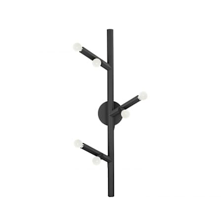Avenue Lighting The Oaks 6 Light 36" Tall Wall Sconce Black