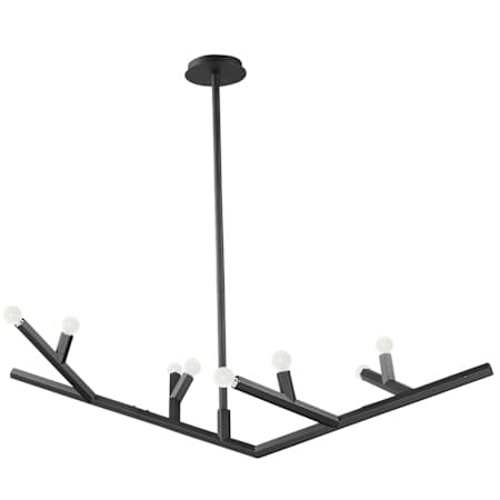 Avenue Lighting The Oaks 8 Light 52" Wide Abstract Chandelier Black