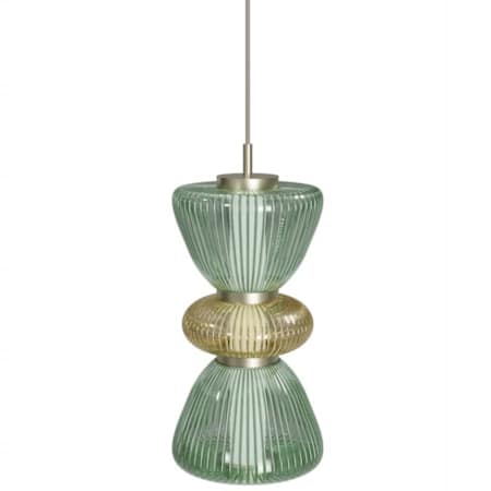 Avenue Lighting Rosewood 9" Wide Mini Pendant Aged Brass / Green