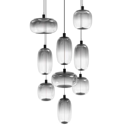 Avenue Lighting Monaco 36" Wide LED Multi Light Pendant Black