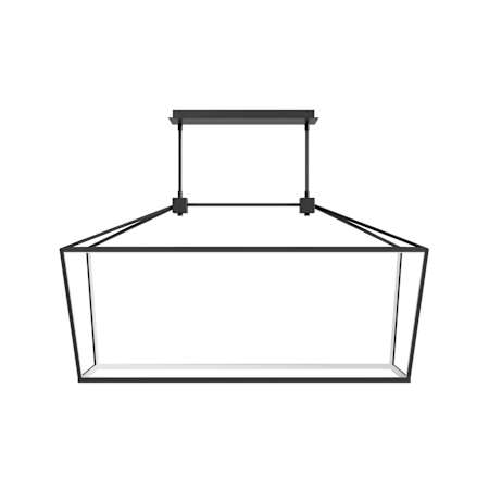 Avenue Lighting Park Ave. 54" Wide LED Linear Chandelier Black