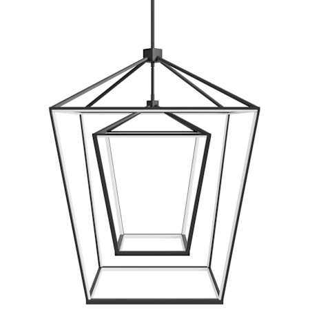 Avenue Lighting Park Ave. 30" Wide LED Abstract Chandelier Black