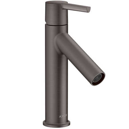 Axor Starck 0.5 GPM Single Hole Bathroom Faucet with AirPower, ComfortZone, EcoRight and Quick Clean Brushed Black Chrome