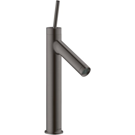 Axor Starck 1.2 GPM Single Hole Joystick Medium Vessel Bathroom Faucet with Drain Assembly - Engineered in Germany, Limited Lifetime Warranty Brushed Black Chrome