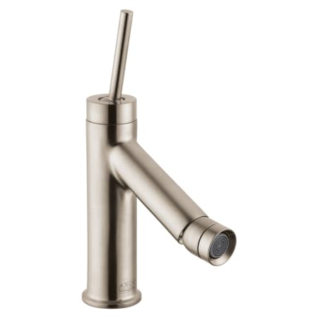 Axor Starck Bidet Faucet with Metal Lever Handle, Horizontal Spray and Pop-Up Assembly - Engineered in Germany, Limited Lifetime Warranty Brushed Nickel